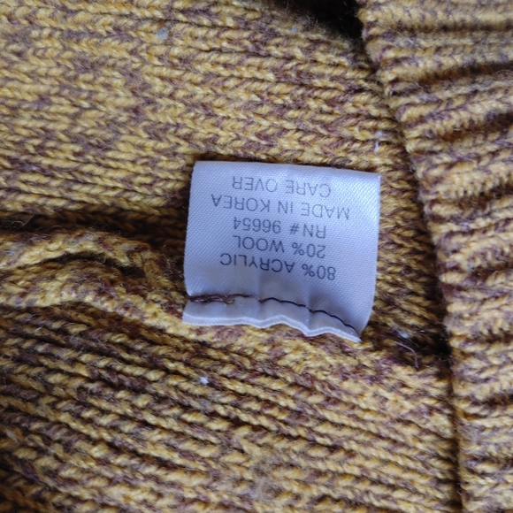 Vintage Davoucci Men's Mustard Signature Crew Neck Sweater XL - Picture 6 of 16